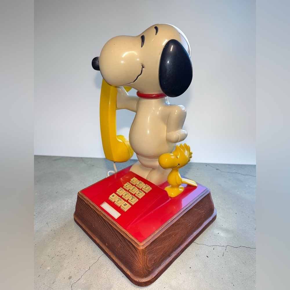 Vintage Snoopy & Woodstock Telephone – Peanuts Landline Phone 1970s/80s - Picture 3 of 6